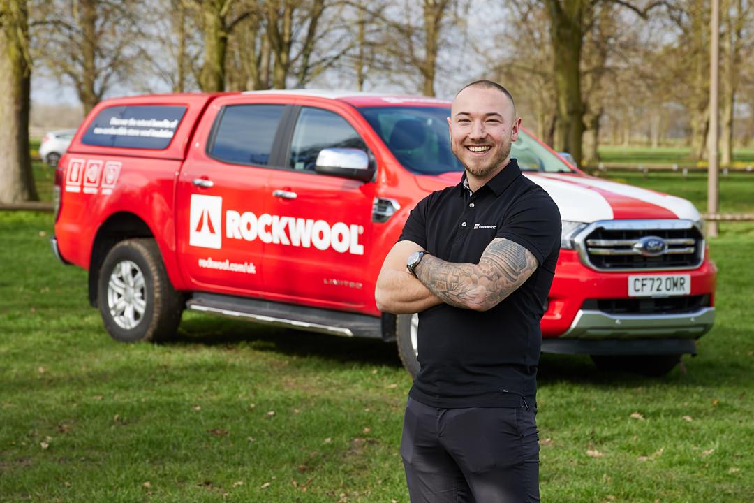 Marketing image of Rockwool Sales Team with Ford Ranger